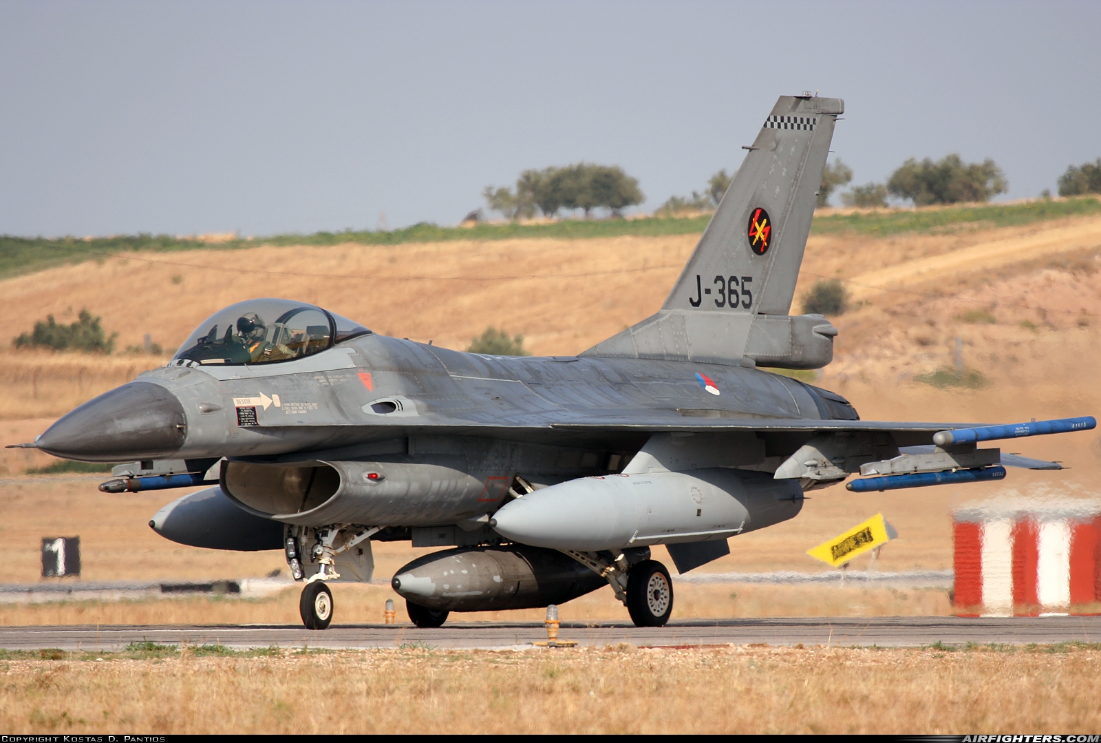 Netherlands - Air Force General Dynamics F-16AM Fighting Falcon J-365 at Tanagra (LGTG), Greece