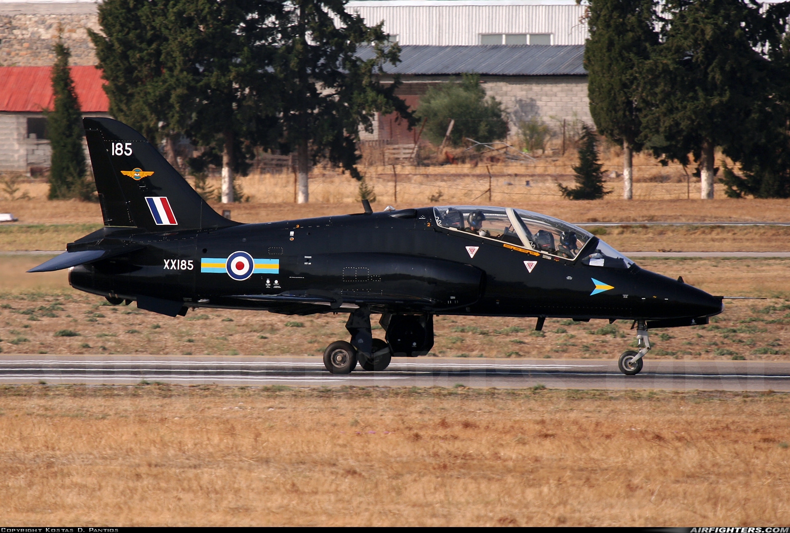 UK - Air Force British Aerospace Hawk T.1 XX185 at Tanagra (LGTG), Greece