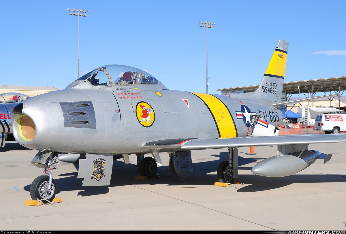 Private North American F-86F Sabre NX860AG at Las Vegas - Nellis AFB (LSV / KLSV), USA