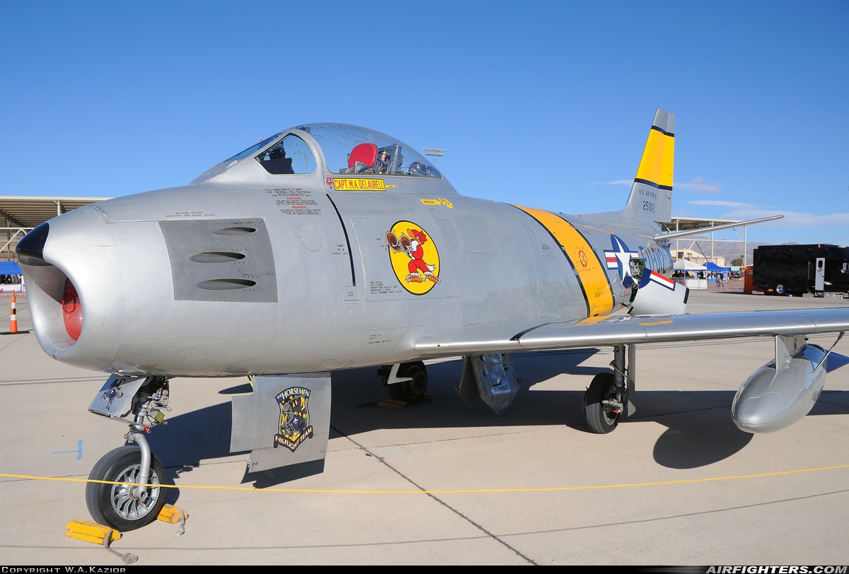 Private North American F-86F Sabre NX186AM at Las Vegas - Nellis AFB (LSV / KLSV), USA
