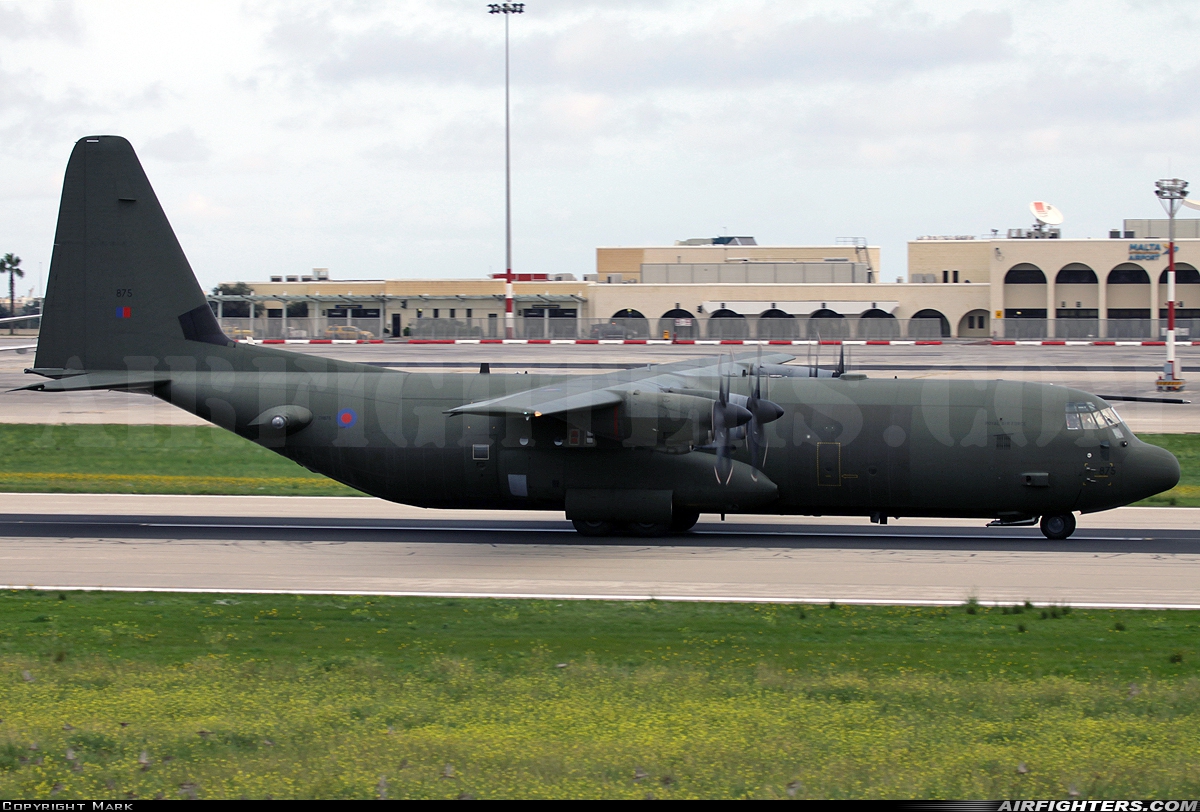UK - Air Force Lockheed Martin Hercules C4 (C-130J-30 / L-382) ZH875 at Luqa - Malta International (MLA / LMML), Malta