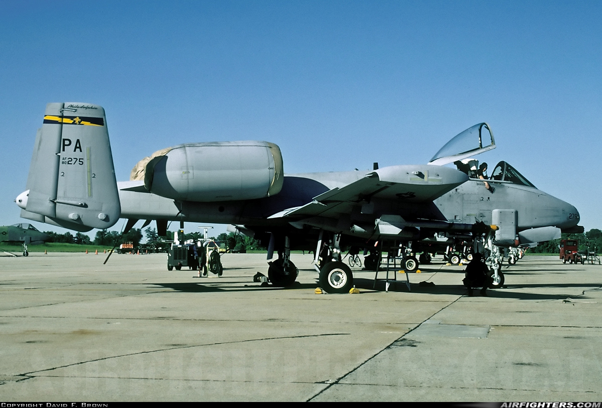 USA - Air Force Fairchild A-10A Thunderbolt II 80-0275 at Willow Grove - NAS / JRB (NXX / KNXX), USA