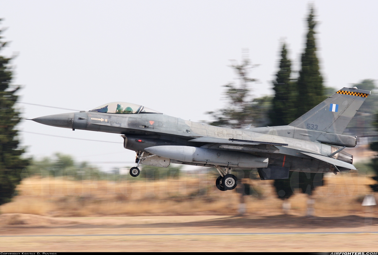 Greece - Air Force General Dynamics F-16C Fighting Falcon 533 at Tanagra (LGTG), Greece