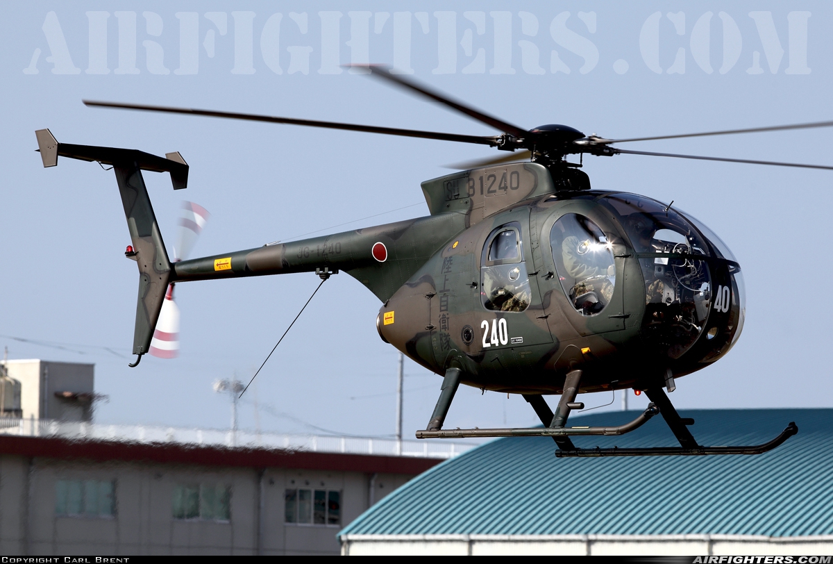 Japan - Army Hughes / Kawasaki OH-6D Cayuse 31240 at Akeno (RJOE), Japan
