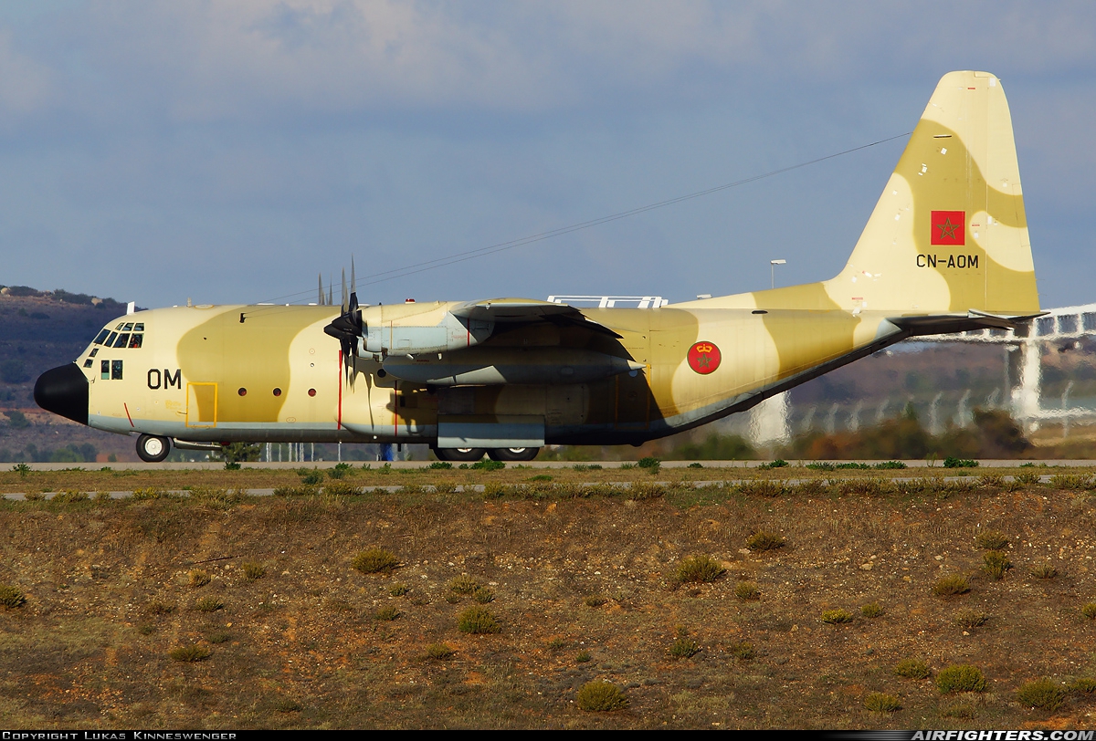 Morocco - Air Force Lockheed C-130H Hercules (L-382) CN-AOM at Athens - Eleftherios Venizelos (Spata) (ATH / LGAV), Greece