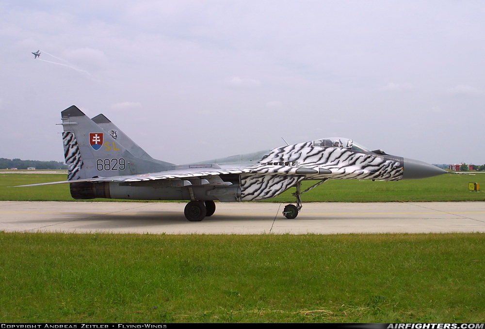 Slovakia - Air Force Mikoyan-Gurevich MiG-29A (9.12A) 6829 at Bratislava - M.R. Stefanik (Ivanka) (BTS / LZIB), Slovakia
