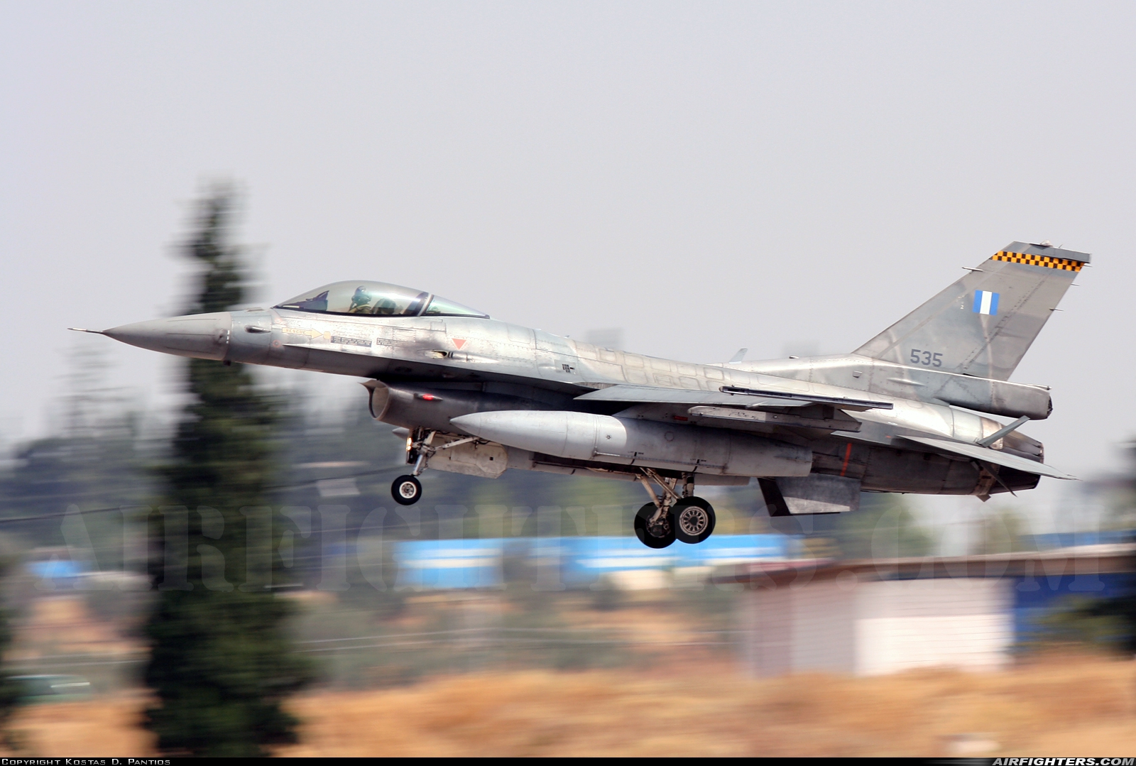 Greece - Air Force General Dynamics F-16C Fighting Falcon 535 at Tanagra (LGTG), Greece