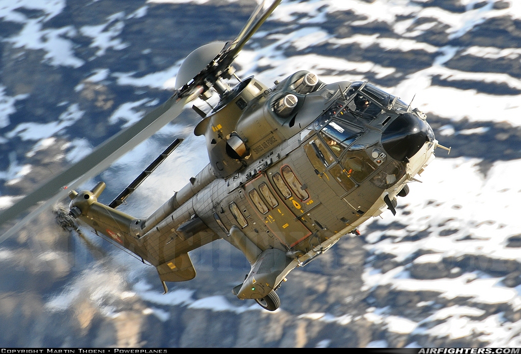 Switzerland - Air Force Aerospatiale AS-532UL Cougar T-338 at Off-Airport - Axalp, Switzerland