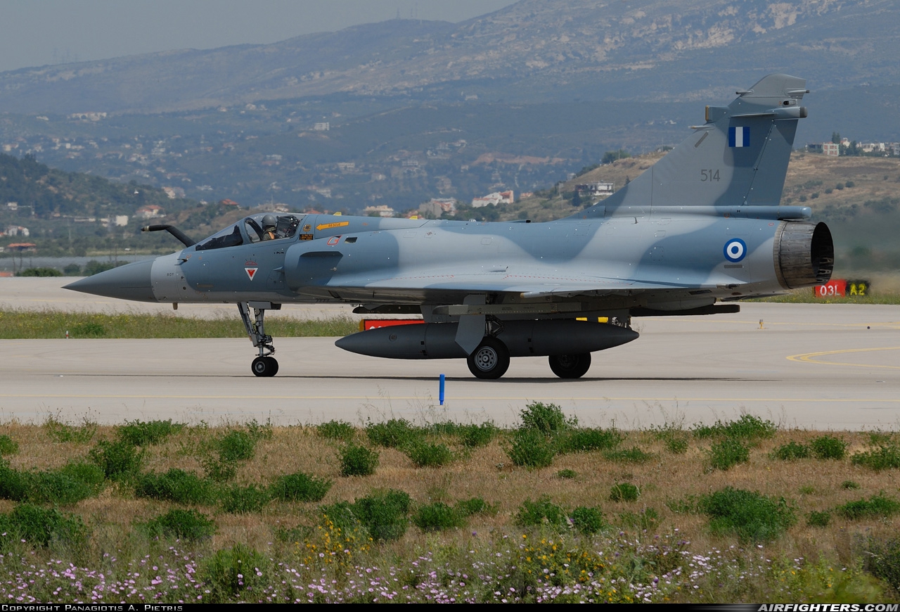 Greece - Air Force Dassault Mirage 2000-5EG 514 at Athens - Eleftherios Venizelos (Spata) (ATH / LGAV), Greece