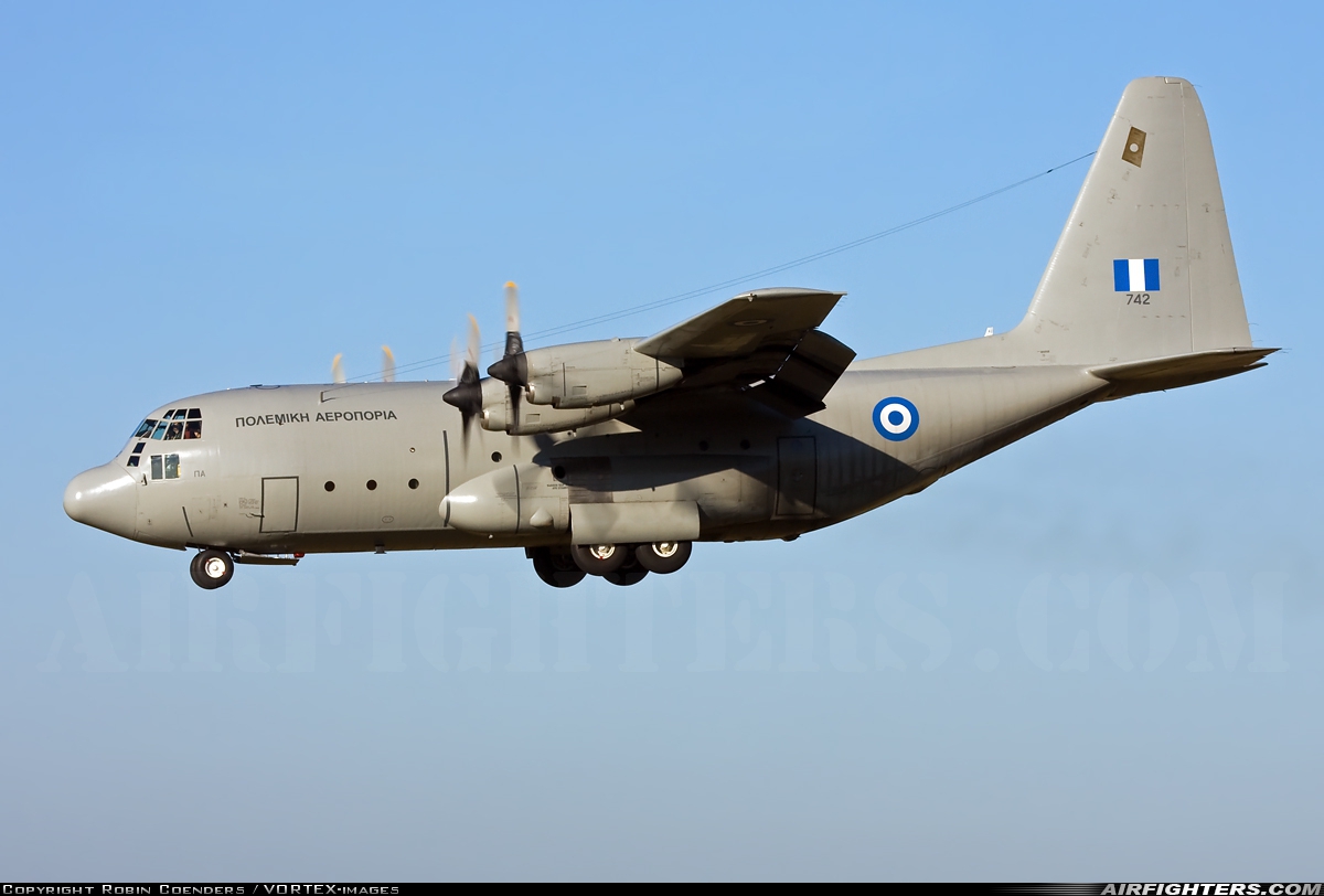 Greece - Air Force Lockheed C-130H Hercules (L-382) 742 at Eindhoven (- Welschap) (EIN / EHEH), Netherlands