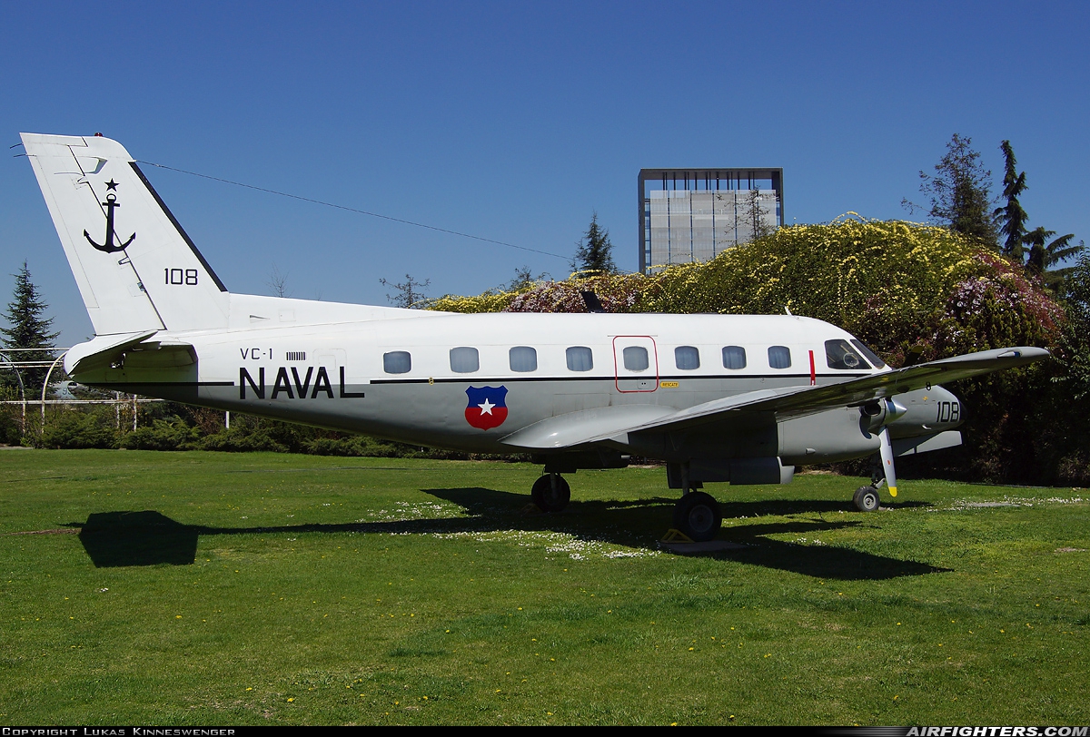 Chile - Navy Embraer EMB-110CN Bandeirante 108 at Santiago - Los Cerrillos (ULC / SCTI), Chile