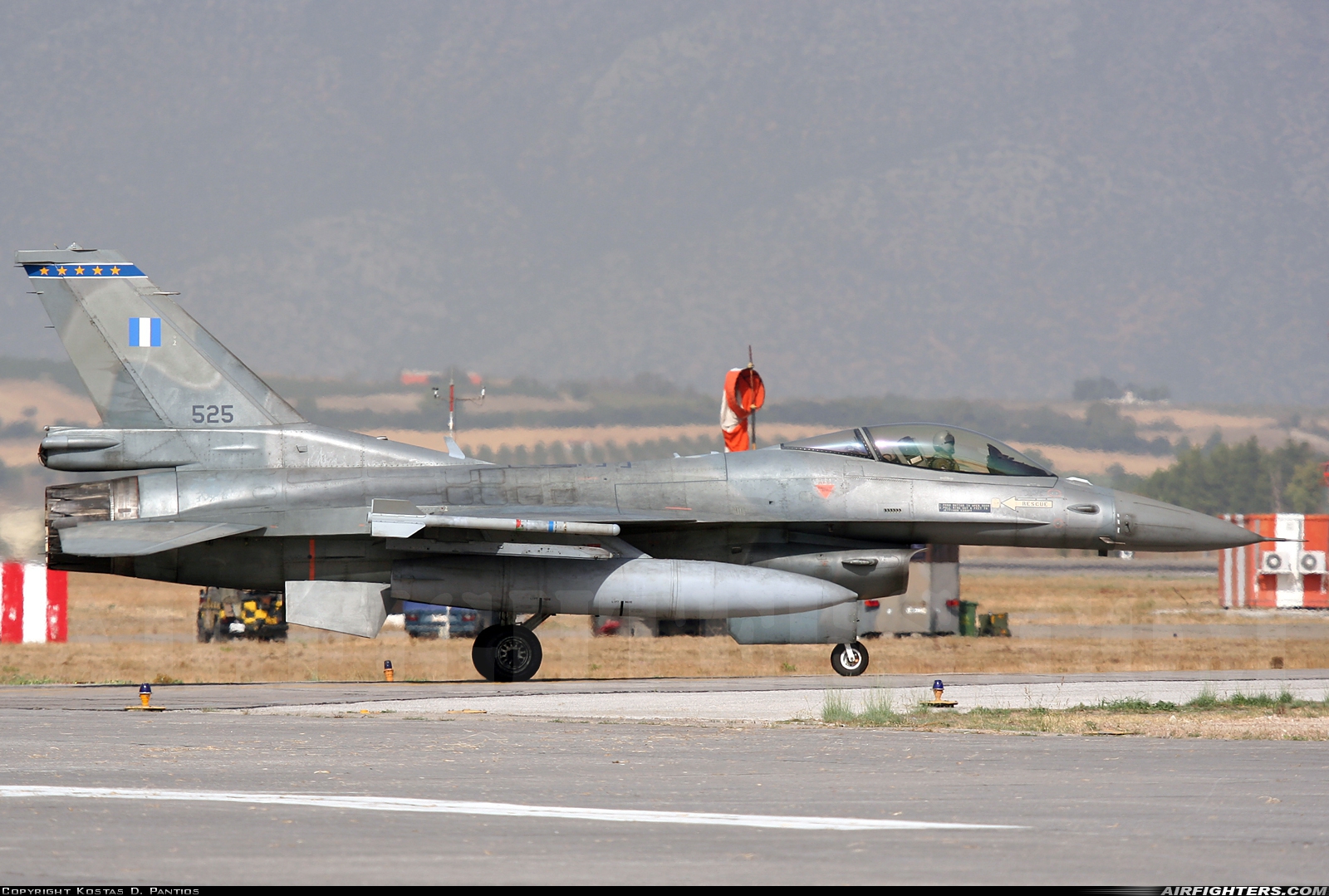 Greece - Air Force General Dynamics F-16C Fighting Falcon 525 at Tanagra (LGTG), Greece