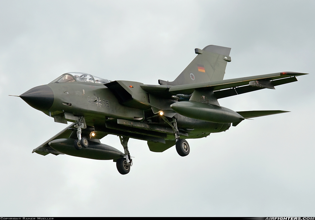 Germany - Air Force Panavia Tornado IDS 43+35 at Wittmundhafen (Wittmund) (ETNT), Germany