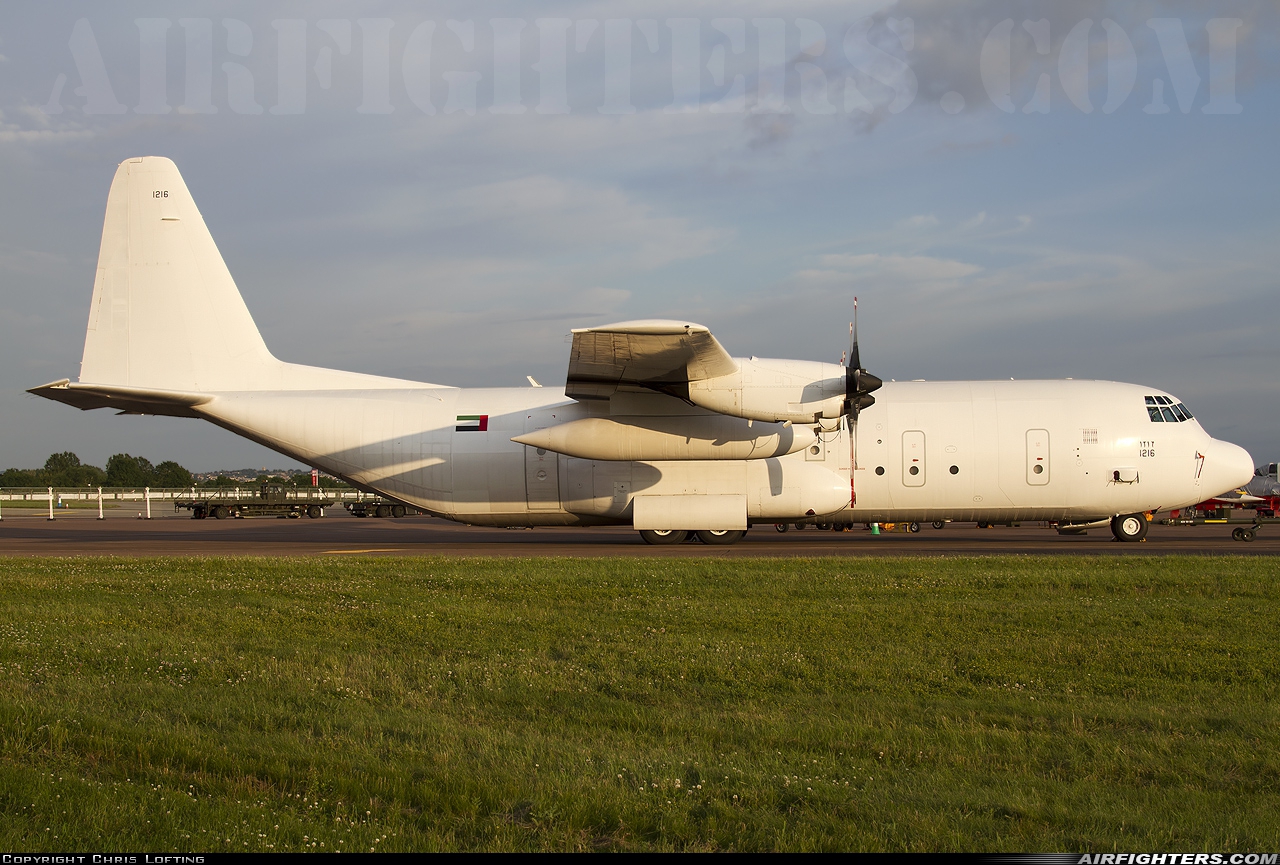 United Arab Emirates - Air Force Lockheed L-100-30 Hercules (L-382G) 1216 at Fairford (FFD / EGVA), UK