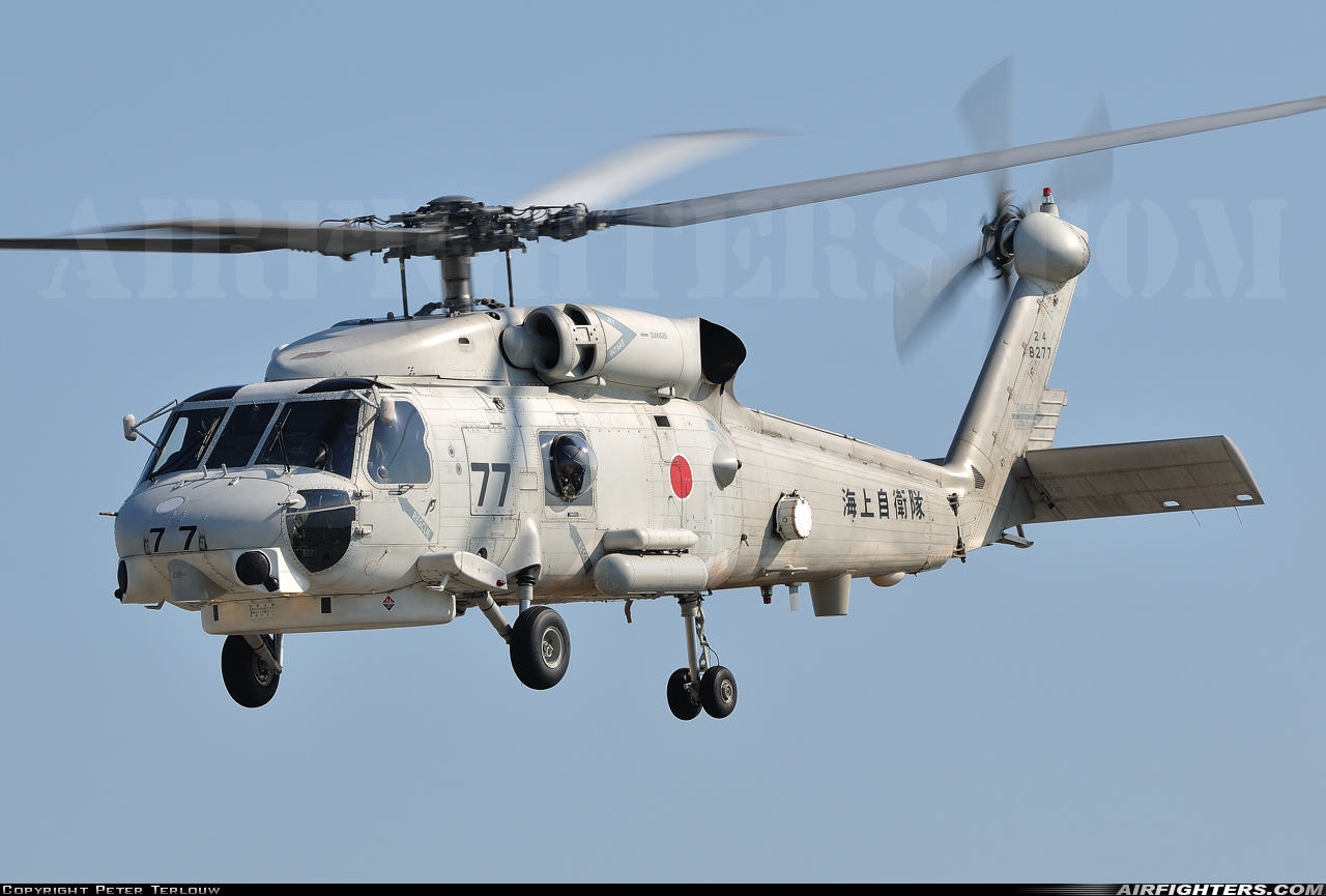 Japan - Navy Sikorsky SH-60J Seahawk (S-70B-3) 8277 at Komatsushima (RJOP), Japan