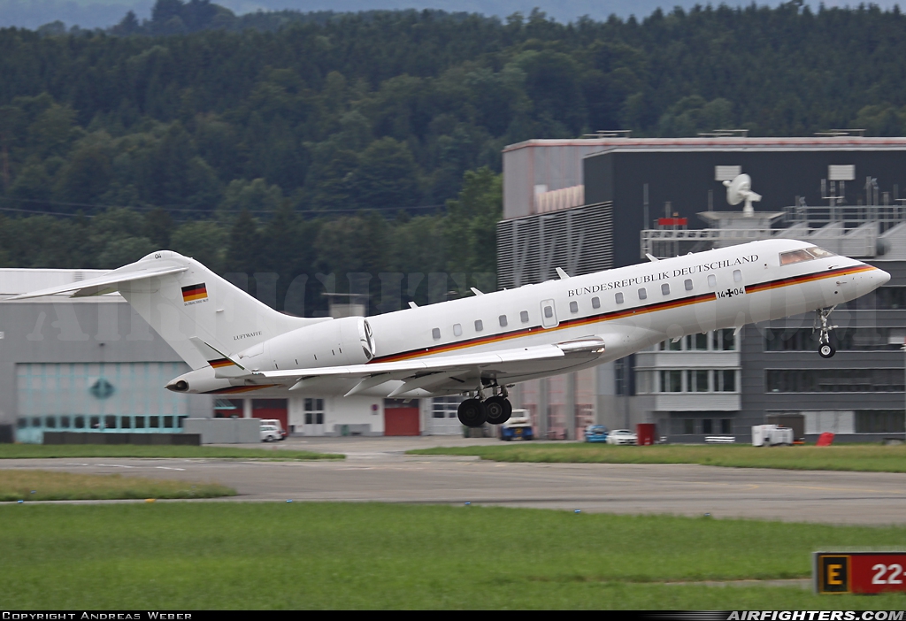 Germany - Air Force Bombardier BD-700-1A11 Global 5000 14+04 at Emmen (EML / LSME), Switzerland