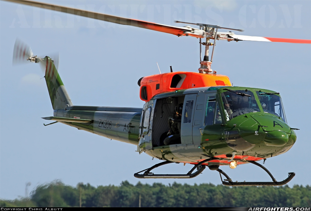 UK - Army Bell 212 AH2 ZK206 at Waddington (WTN / EGXW), UK
