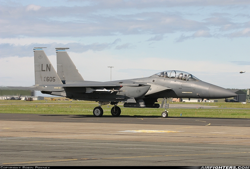 USA - Air Force McDonnell Douglas F-15E Strike Eagle 91-0605 at Valley (EGOV), UK