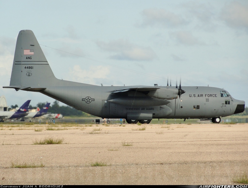 USA - Air Force Lockheed WC-130H Hercules (L-382) 64-14861 at Aguadilla - Raphael Hernandez (Borinquen Field / Ramey AFB) (BQN / TJBQ), Puerto Rico