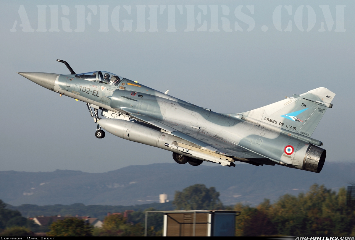 France - Air Force Dassault Mirage 2000C 58 at Dijon - Longvic (DIJ / LFSD), France