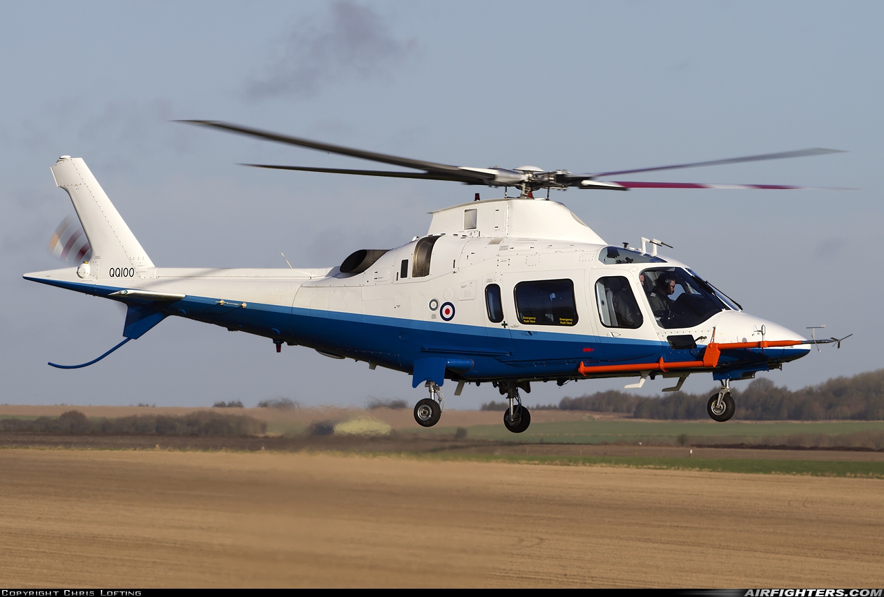 Company Owned - QinetiQ Agusta A-109E Power QQ100 at Off-Airport - Salisbury Plain, UK