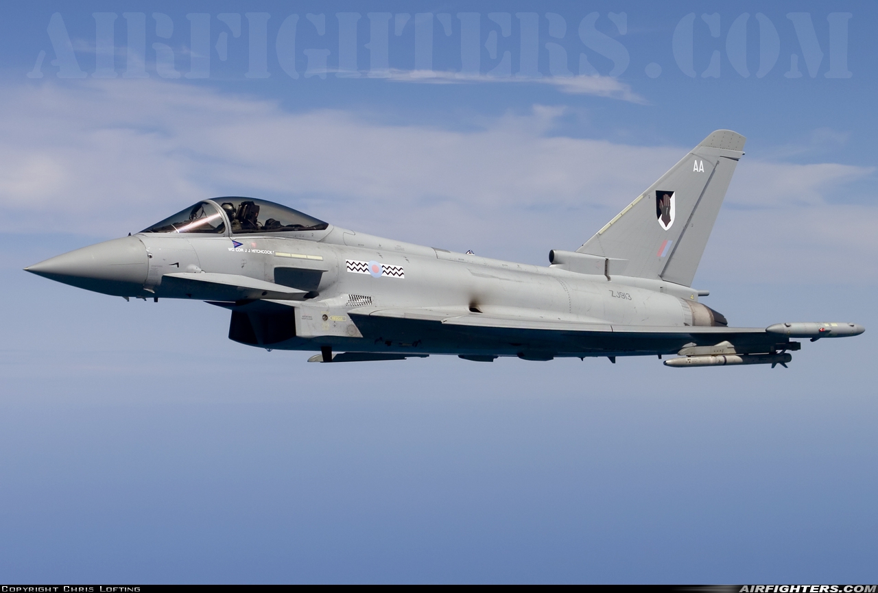UK - Air Force Eurofighter Typhoon F2 ZJ913 at In Flight, UK