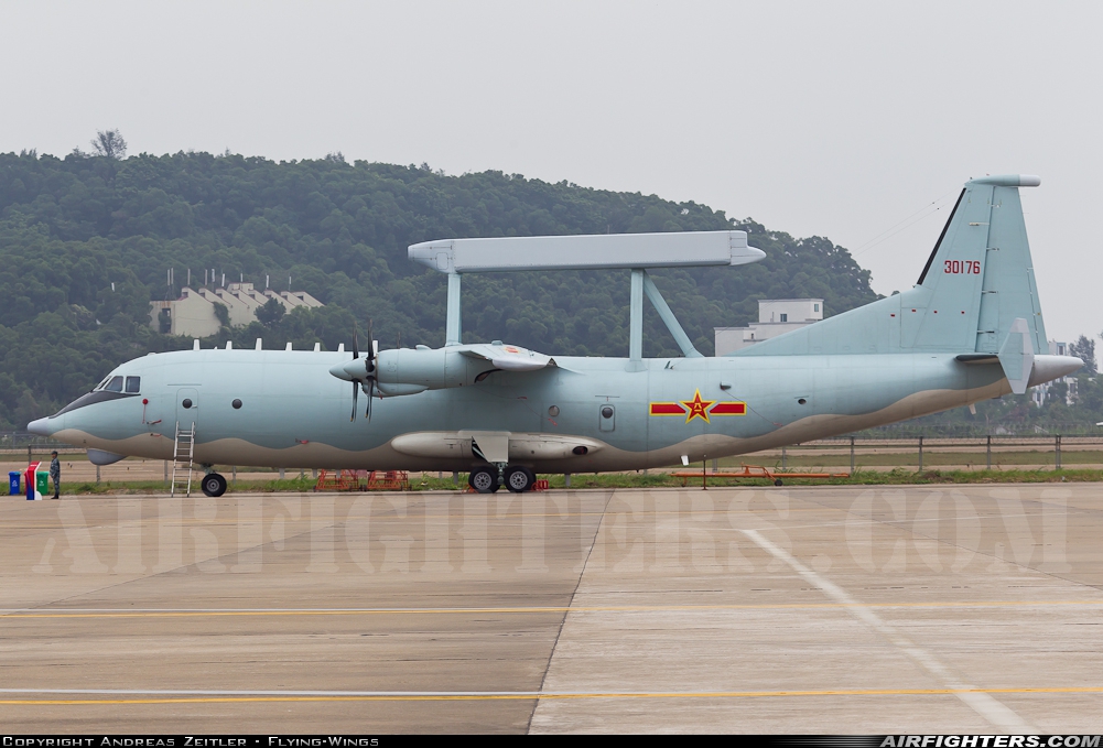 China - Air Force Shaanxi KJ-200 30176 at Zhuhai - Sanzao (ZUH / ZGSD), China