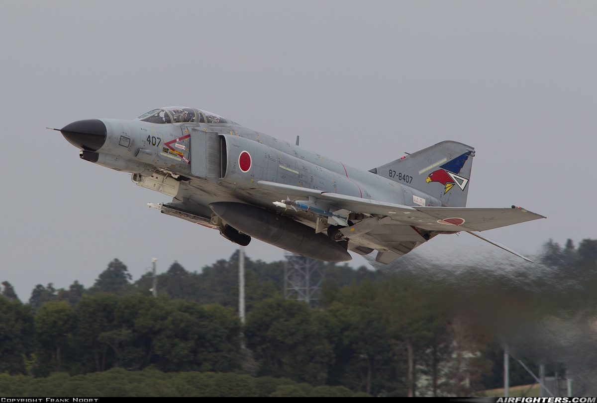 Japan - Air Force McDonnell Douglas F-4EJ-KAI Phantom II 87-8407 at Hyakuri (RJAH), Japan