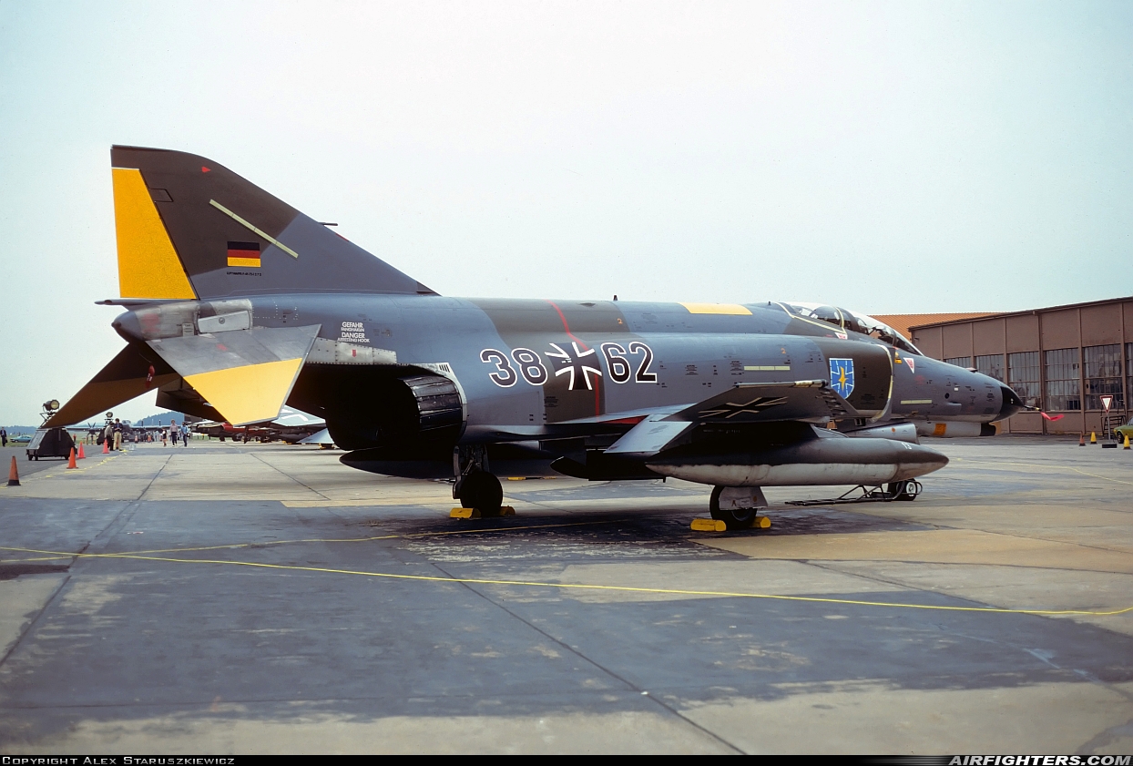 Germany - Air Force McDonnell Douglas F-4F Phantom II 38+62 at Hahn (EDAH), Germany