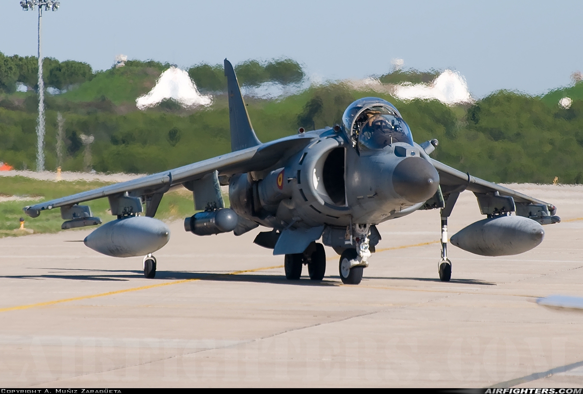 Spain - Navy McDonnell Douglas EAV-8B+ Harrier II VA.1B-36 at Rota (LERT), Spain