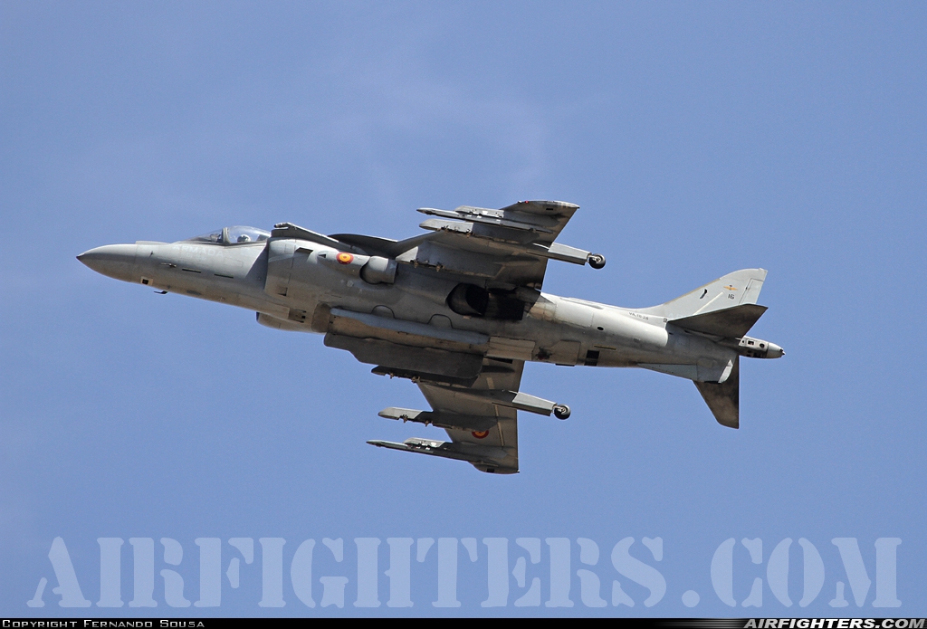 Spain - Navy McDonnell Douglas EAV-8B+ Harrier II VA.1B-26 at Rota (LERT), Spain