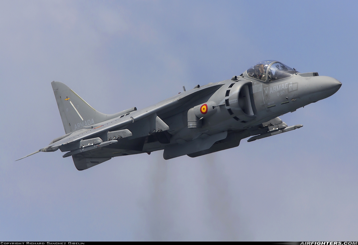Spain - Navy McDonnell Douglas EAV-8B+ Harrier II VA.1B-27 at Rota (LERT), Spain