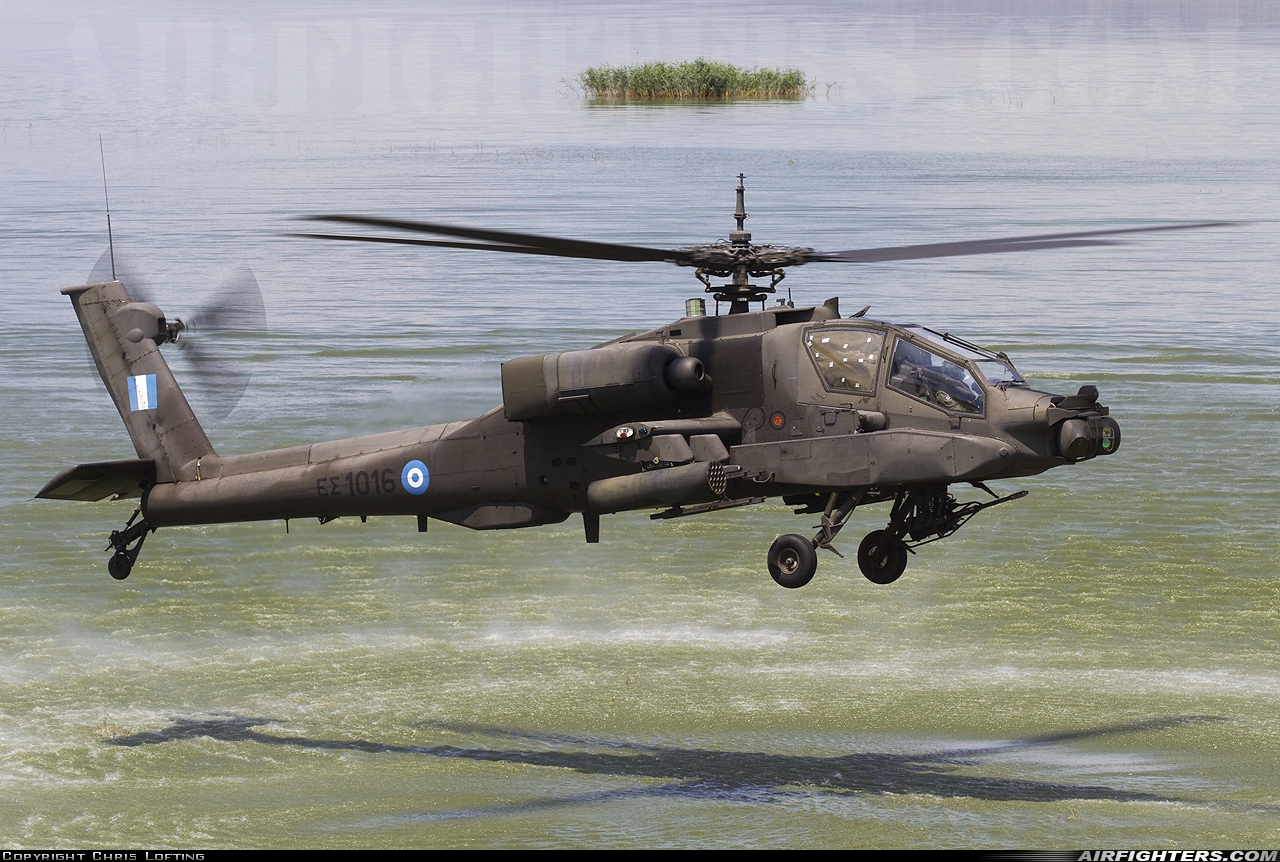 Greece - Army McDonnell Douglas AH-64A+ Apache ES1016 at Off-Airport - Stefanovikion, Greece