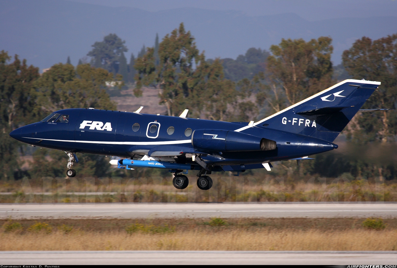 Company Owned - FR Aviation Dassault Falcon 20 G-FFRA at Andravida (Pyrgos -) (PYR / LGAD), Greece