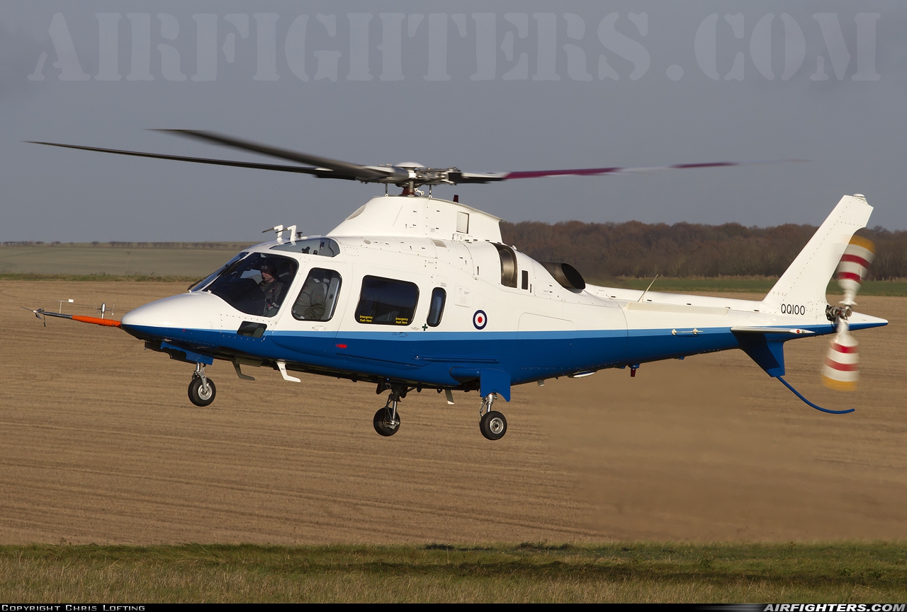 Company Owned - QinetiQ Agusta A-109E Power QQ100 at Off-Airport - Salisbury Plain, UK