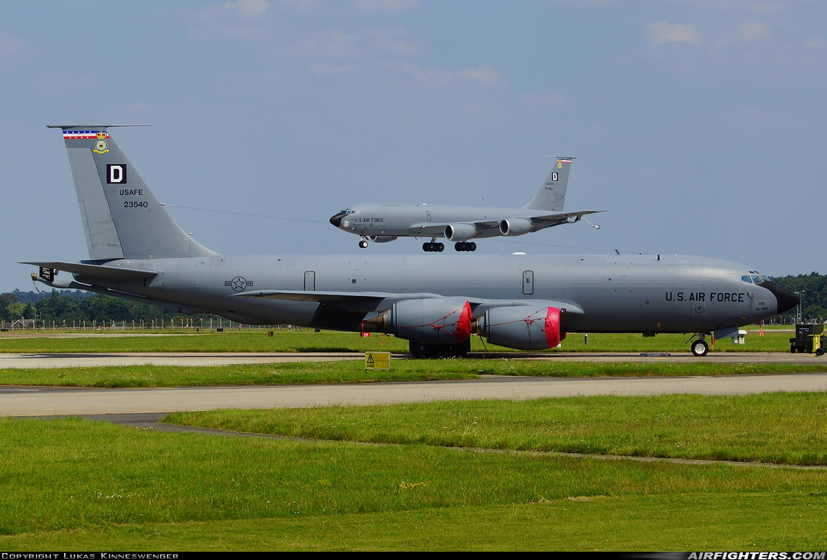 USA - Air Force Boeing KC-135R Stratotanker (717-148) 62-3540 at Mildenhall (MHZ / GXH / EGUN), UK