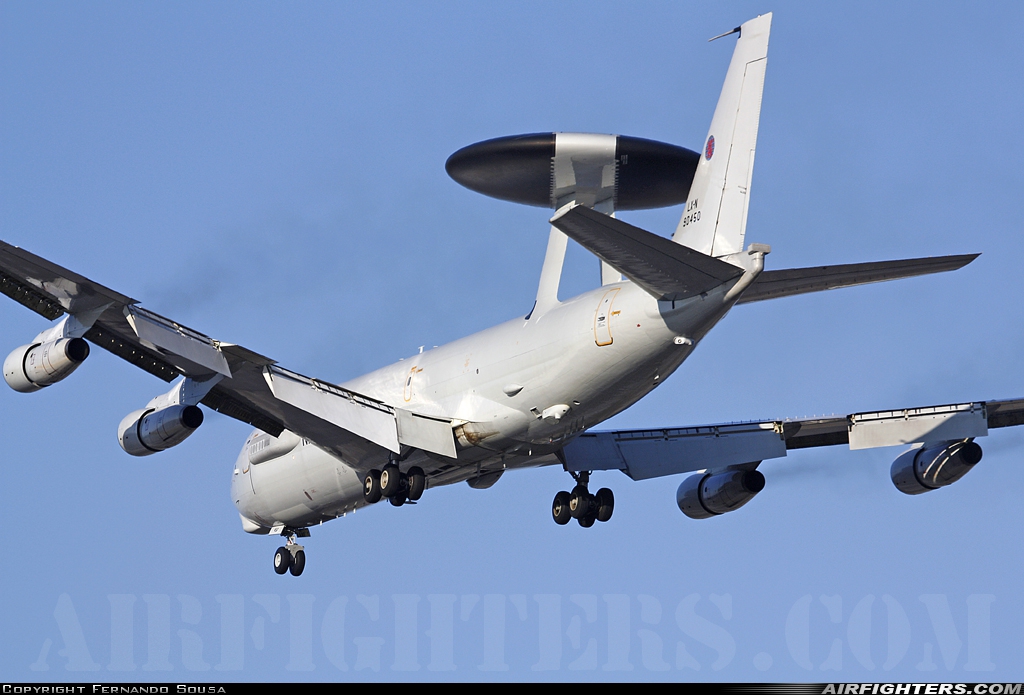 Luxembourg - NATO Boeing E-3A Sentry (707-300) LX-N90450 at Monte Real (BA5) (LPMR), Portugal