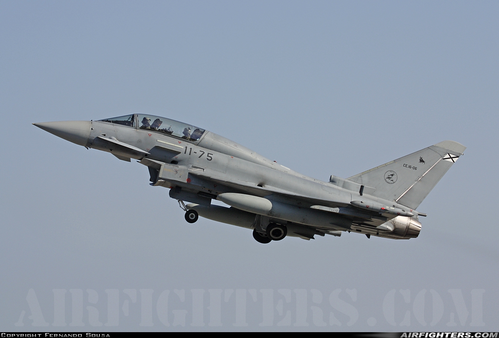 Spain - Air Force Eurofighter CE-16 Typhoon (EF-2000T) CE.16-06 at Monte Real (BA5) (LPMR), Portugal