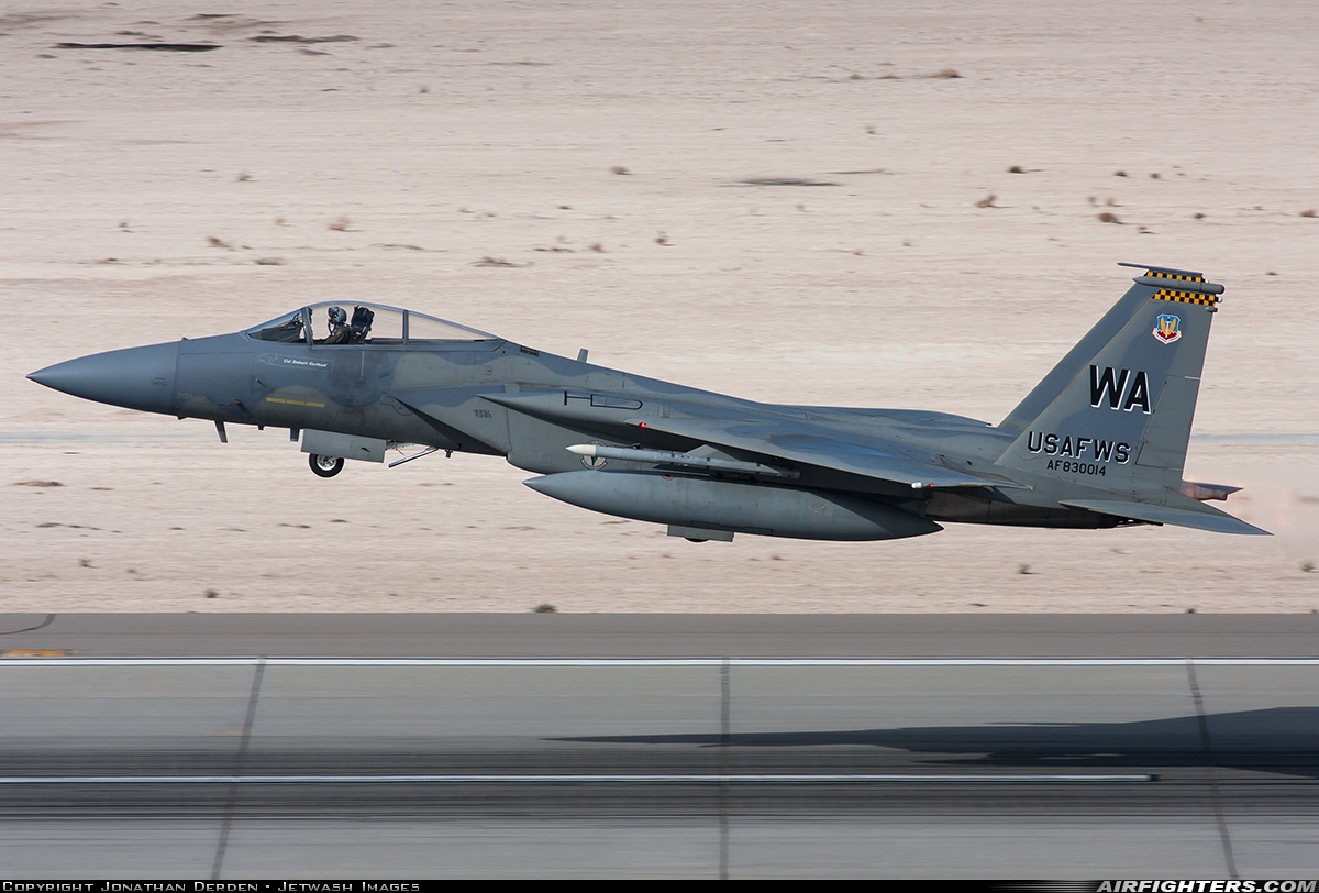 USA - Air Force McDonnell Douglas F-15C Eagle 83-0014 at Las Vegas - Nellis AFB (LSV / KLSV), USA