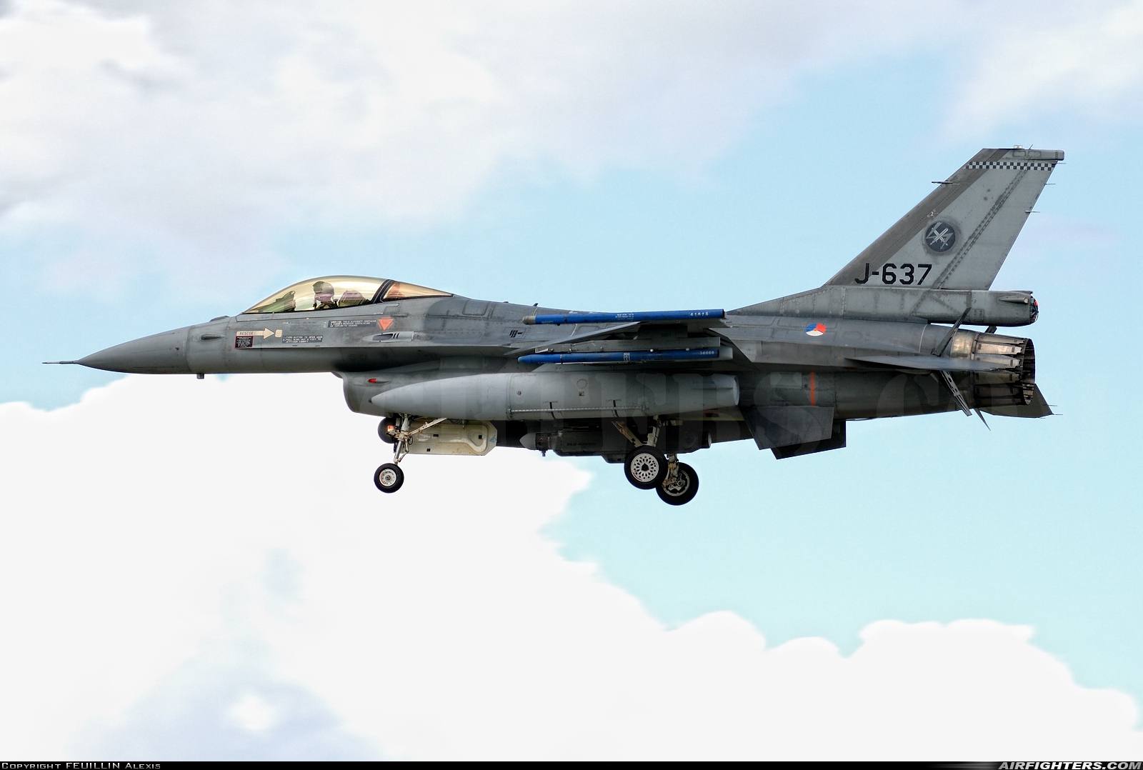 Netherlands - Air Force General Dynamics F-16AM Fighting Falcon J-637 at Florennes (EBFS), Belgium