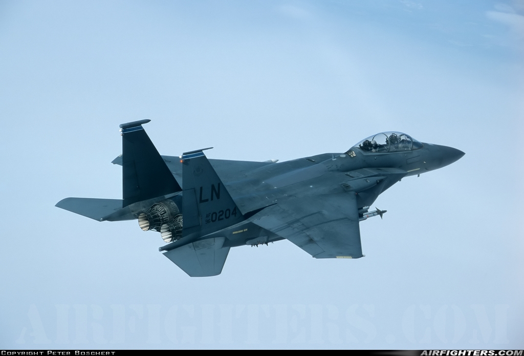 USA - Air Force McDonnell Douglas F-15E Strike Eagle 96-0204 at In Flight, UK