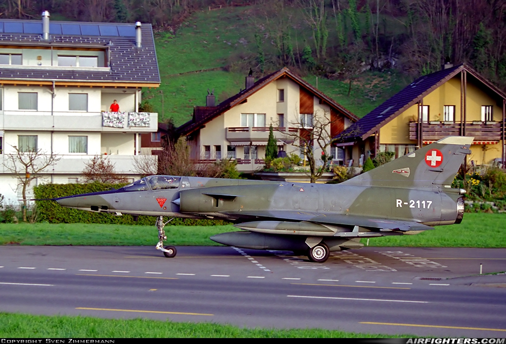 Switzerland - Air Force Dassault Mirage IIIRS R-2117 at Buochs (Stans) (LSMU / LSZC), Switzerland