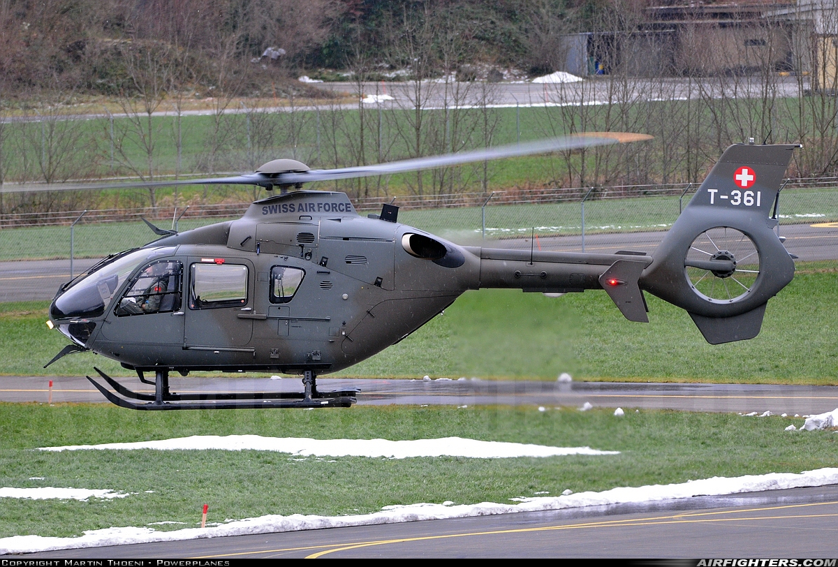 Switzerland - Air Force Eurocopter TH05 (EC-635P2+) T-361 at Alpnach (LSMA), Switzerland