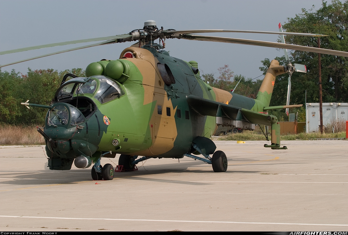 Macedonia - Air Force Mil Mi-35 (Mi-24V) 205 at Skopje-Petrovec (SKP / LWSK), Macedonia