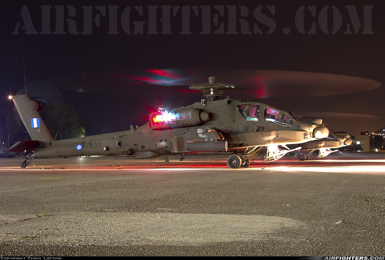 Greece - Army Boeing AH-64DHA Apache Longbow ES1027 at Megara AB - Pahi (LGMG), Greece