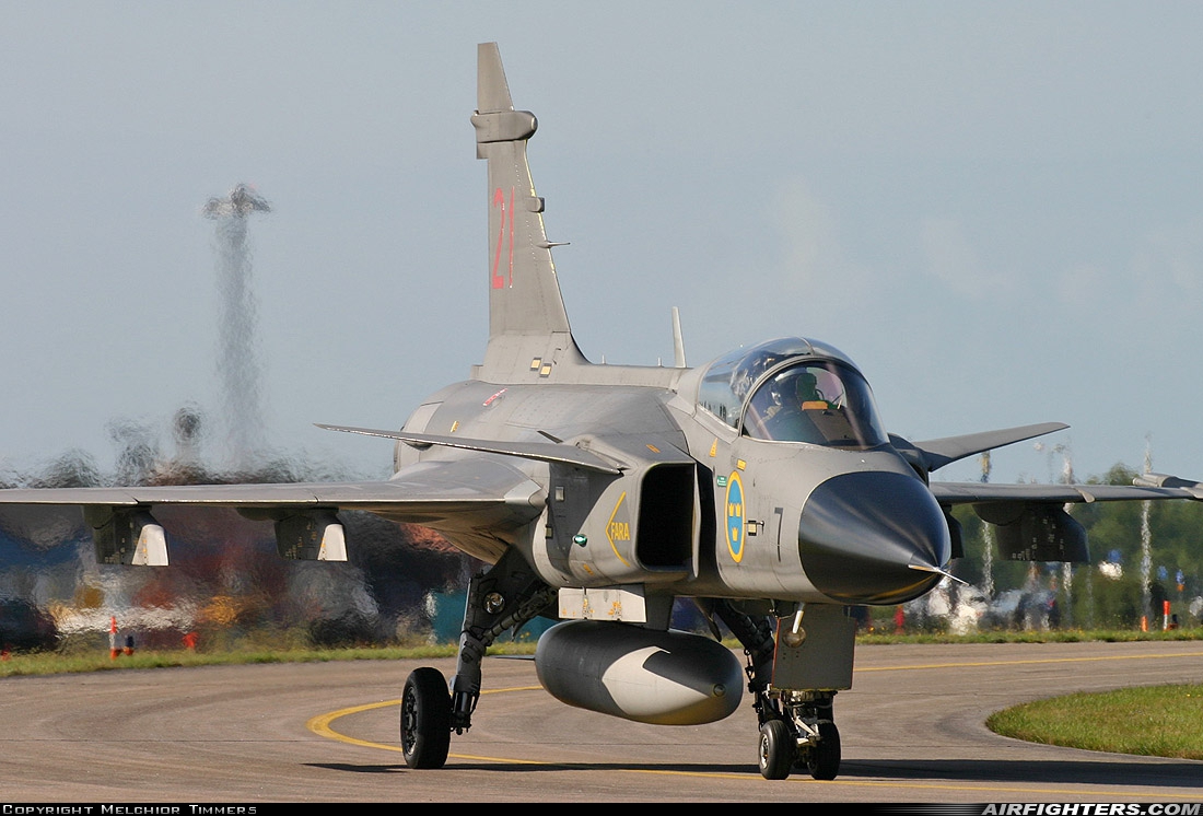 Sweden - Air Force Saab JAS-39A Gripen 39121 at Ronneby (RNB / ESDF), Sweden