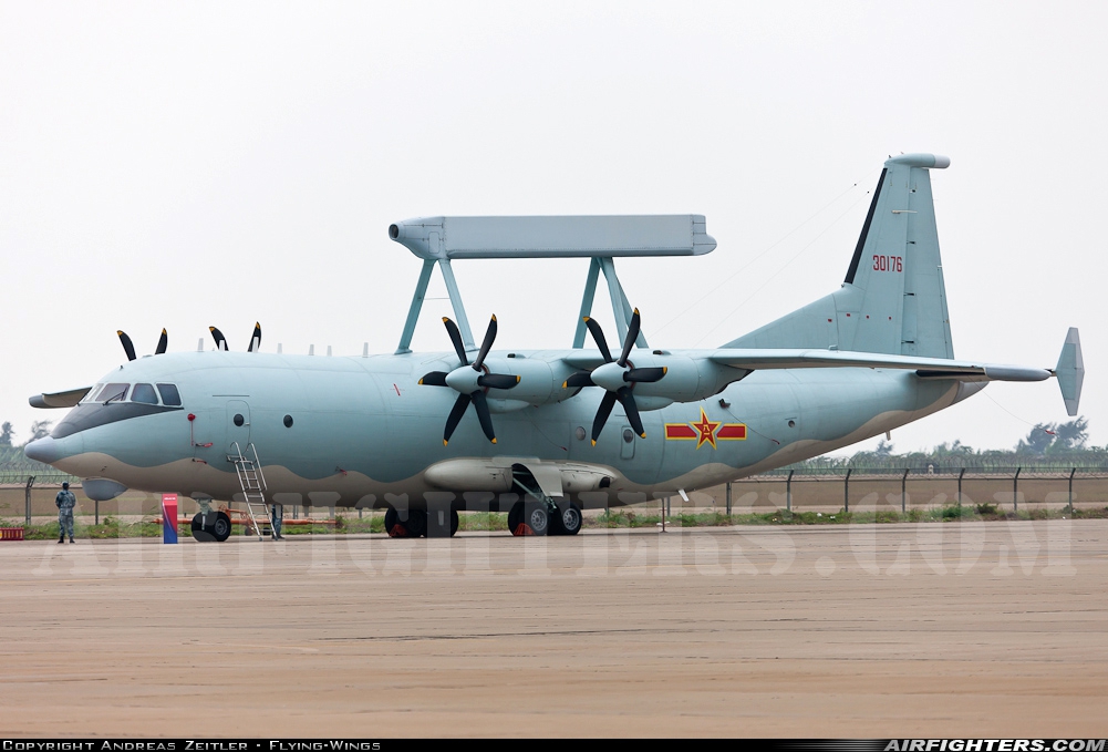 China - Air Force Shaanxi KJ-200 30176 at Zhuhai - Sanzao (ZUH / ZGSD), China