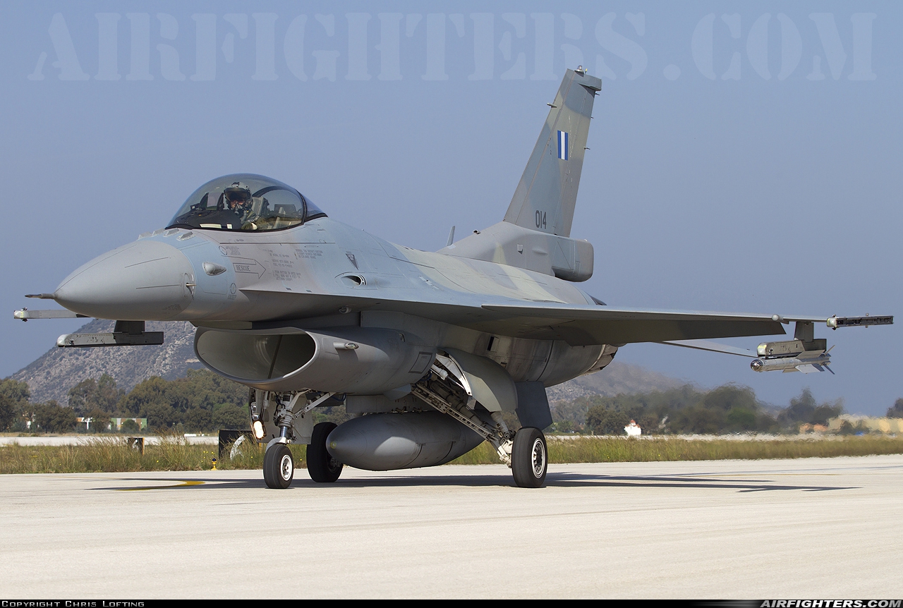 Greece - Air Force General Dynamics F-16C Fighting Falcon 014 at Araxos (GPA / LGRX), Greece