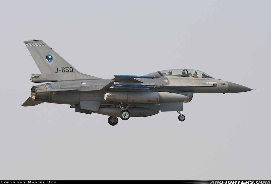 Netherlands - Air Force General Dynamics F-16BM Fighting Falcon J-650 at Uden - Volkel (UDE / EHVK), Netherlands