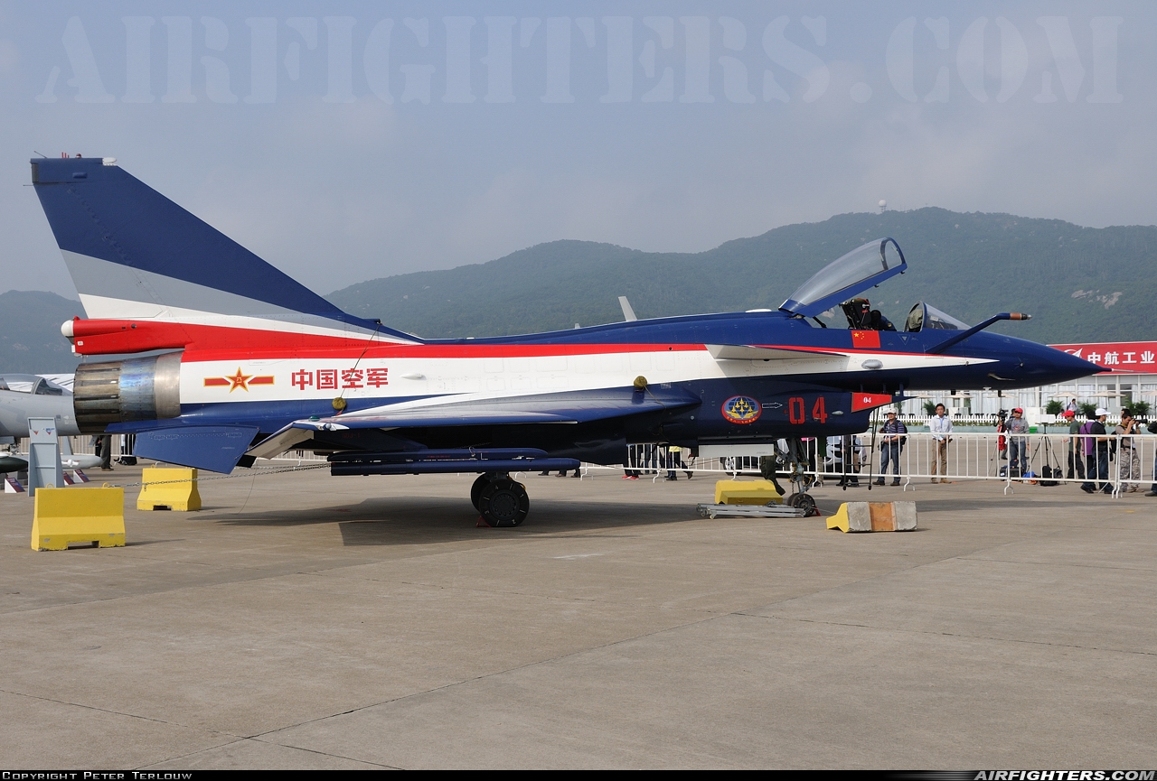 China - Air Force Chengdu J-10A 04 at Zhuhai - Sanzao (ZUH / ZGSD), China